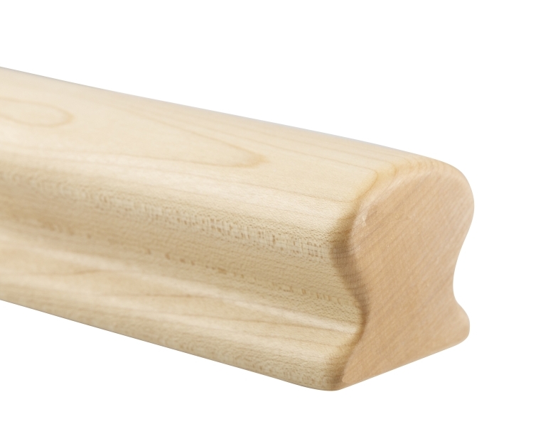 Holzhandlauf Ahorn - omega, 55 x 50 mm