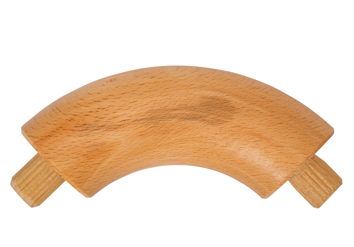 Verbindungsbogen 90° - Buche gedämpft - diverse Durchmesser, für Holzhandlauf rund