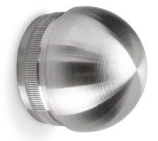 Edelstahlendkappe Halbkugel - für Ø 42,4 mm