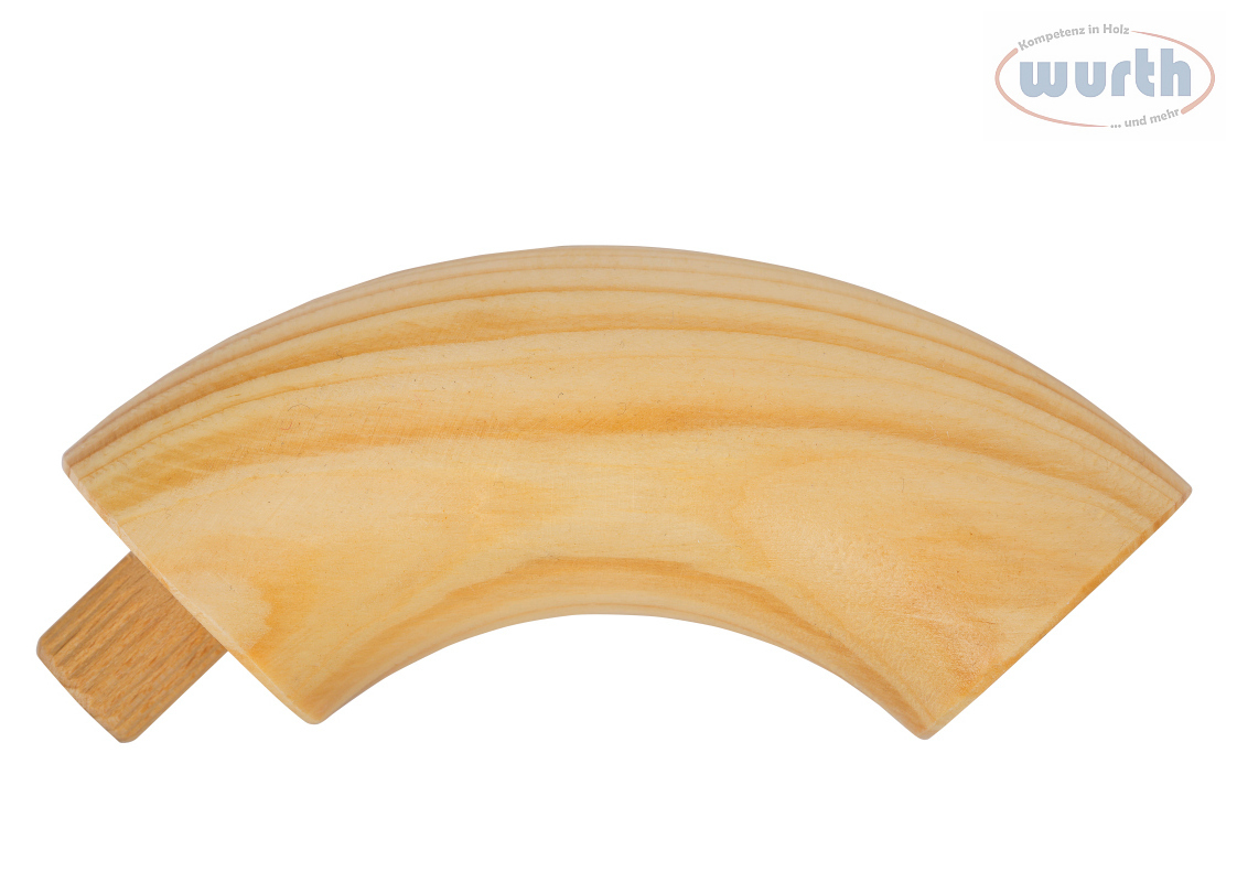 EB-Douglasie-VP Endbogen 90° - Lärche - diverse Durchmesser, für Holzhandlauf rund