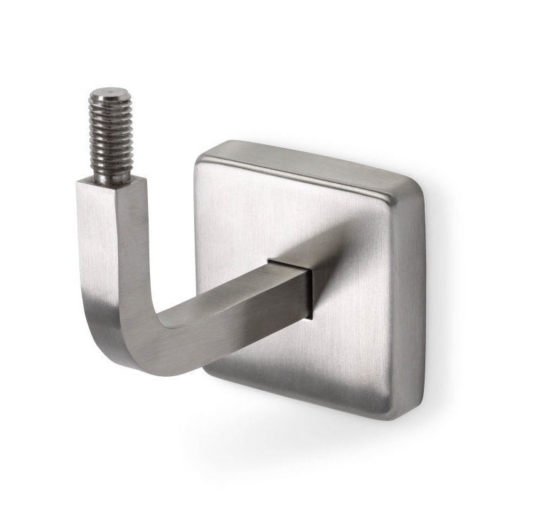 HDLH-Typ-10-Eckig-gerundet-A2 Halter 10 Edelstahl, mit Gewinde, quadratisch gerundet