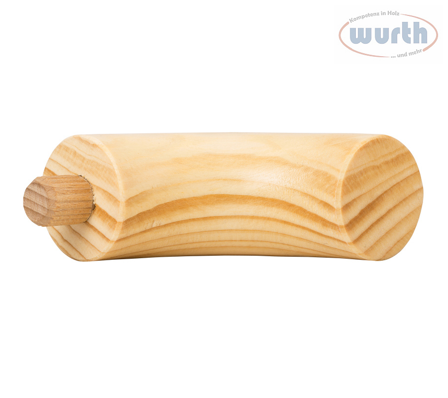 EB-Douglasie-frontal Endbogen 90° - Lärche - diverse Durchmesser, für Holzhandlauf rund