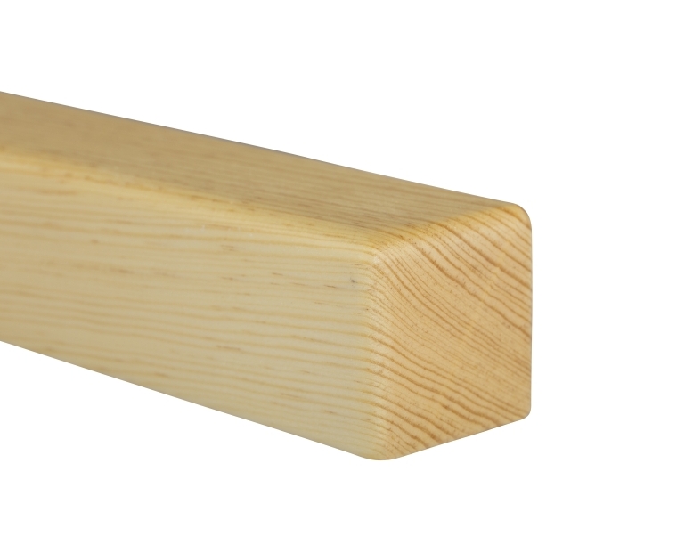 Holzhandlauf Fichte/Tanne - quadratisch, 45 x 45 mm
