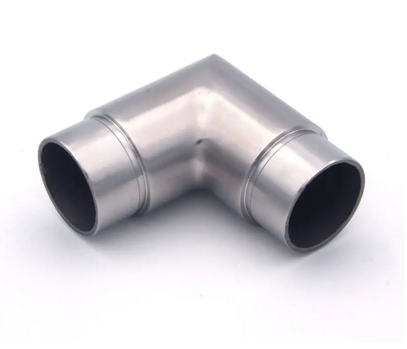 Edelstahlverbindungsecke 90° - für Ø 42,4 mm