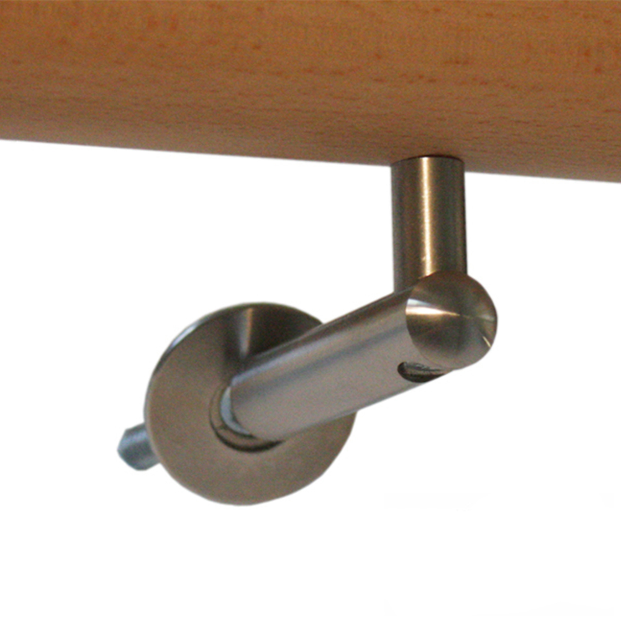 Halter 05 Edelstahl, für Holzhandläufe