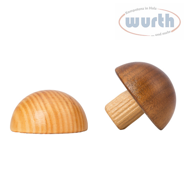 Endkappe rund - Kiefer - diverse Durchmesser, für Holzhandlauf rund
