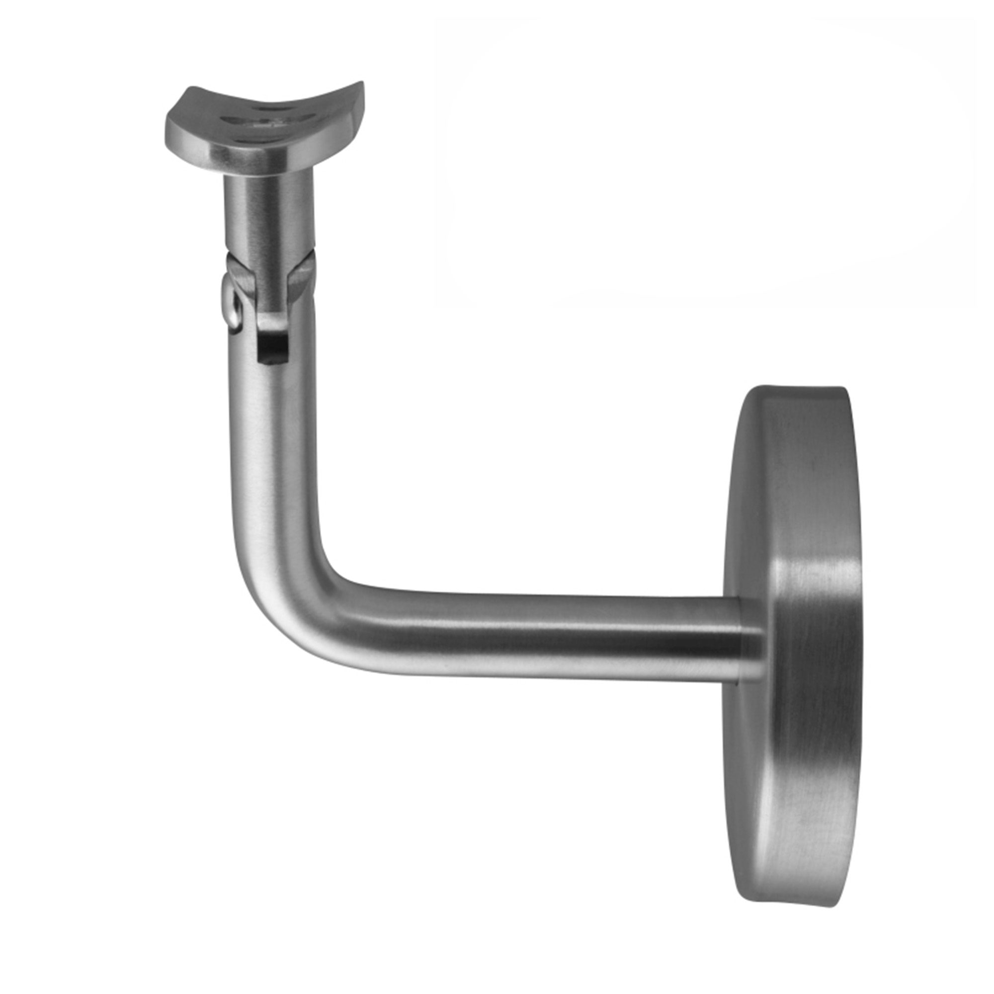 Halter 04 Edelstahl, einstellbare gerundete Halteplatte