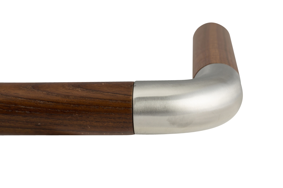Edelstahlverbindungsbogen 90° - für Ø 42 mm Holzhandlauf