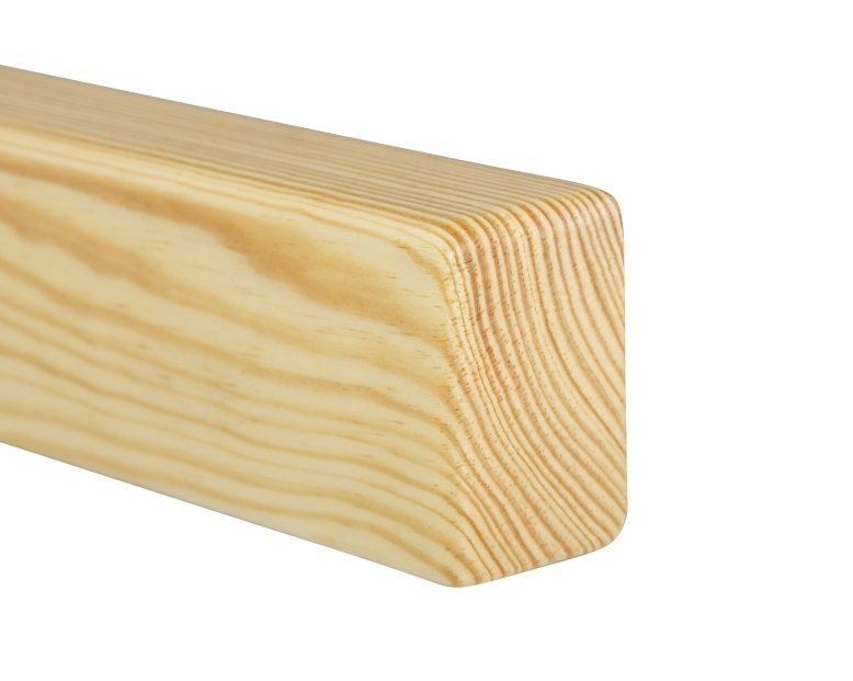 Holzhandlauf Kiefer - rechteckig, 40 x 60 mm