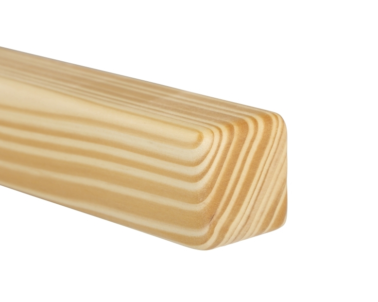 Holzhandlauf Kiefer - quadratisch, 45 x 45 mm
