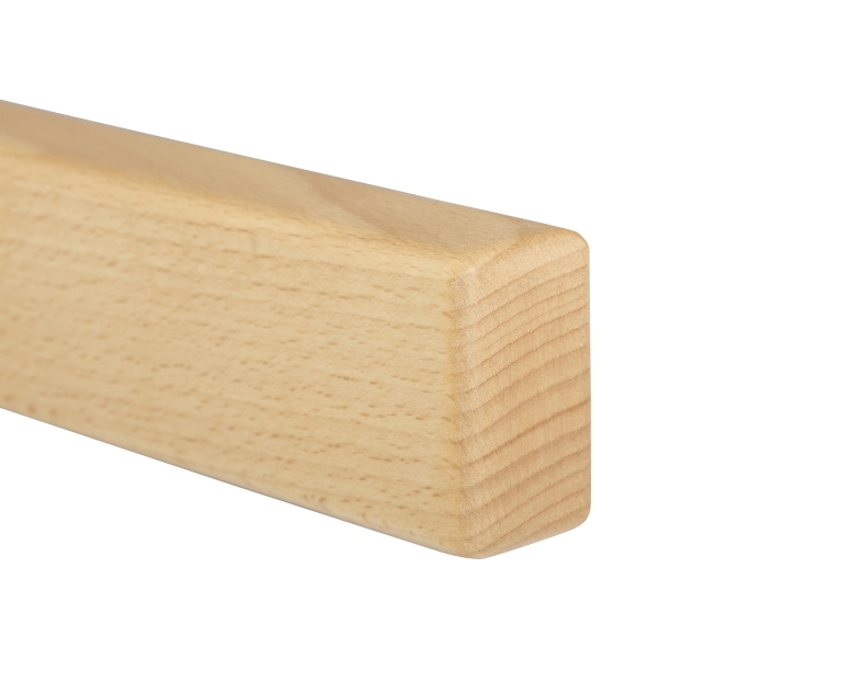 Holzhandlauf Buche - rechteckig, 30 x 50 mm