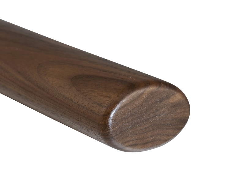 Holzhandlauf Nussbaum - oval, 60 x 40 mm