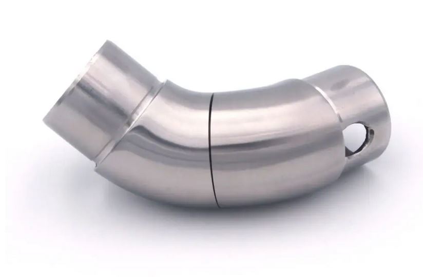 Verbinder-A2-flexibel_1 Edelstahl-Steigungsbogen 360° - für Ø 42,4 mm