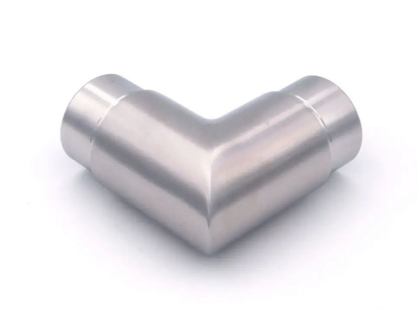 Edelstahlverbindungsecke 90° - für Ø 42,4 mm