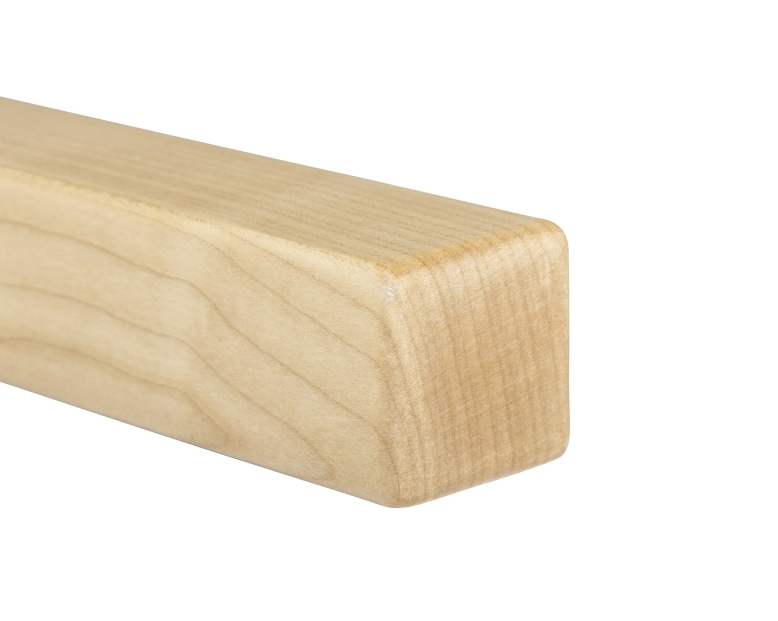Holzhandlauf Ahorn - quadratisch, 45 x 45 mm