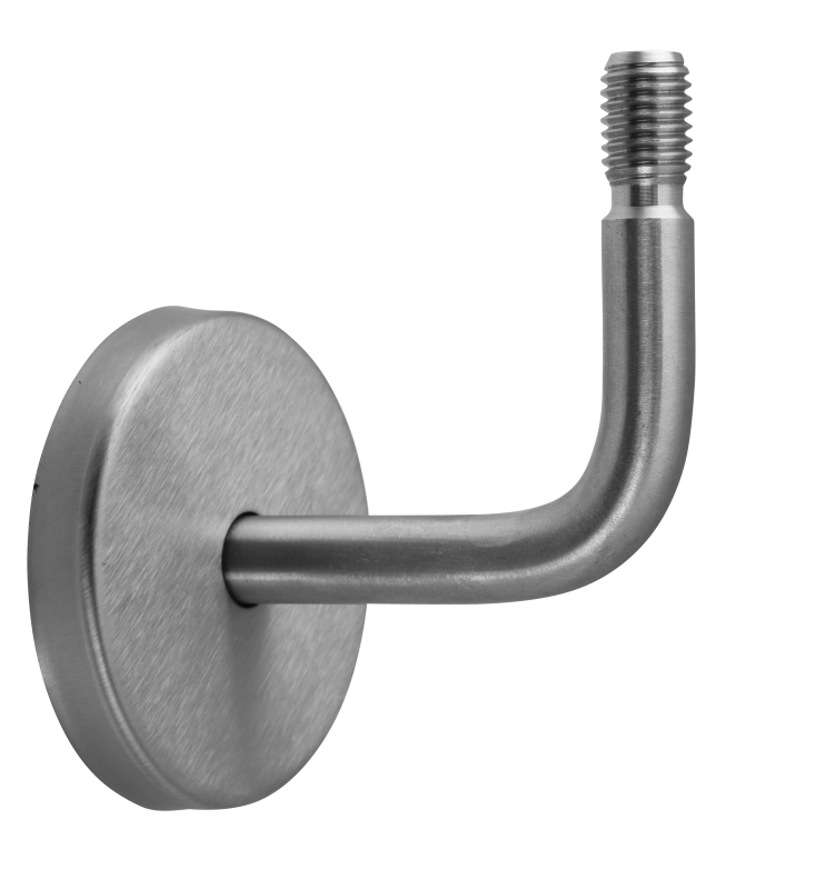 Halter 01 Edelstahl, Gewindebohrung schmale Seite