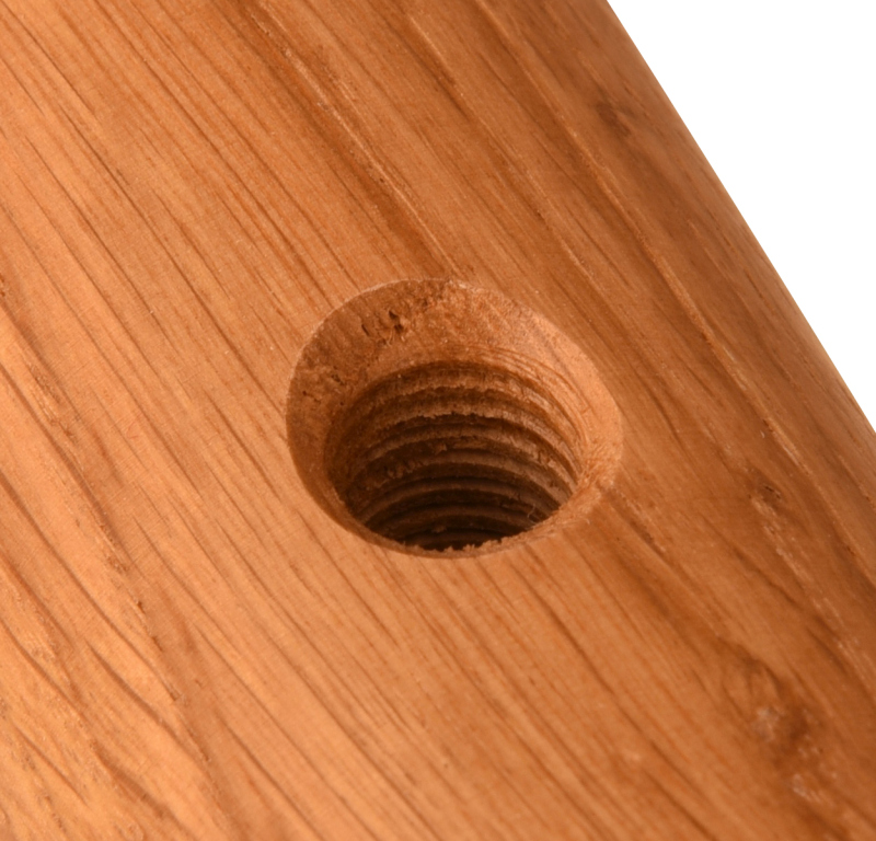 Halter 10 Edelstahl, mit Gewinde, quadratisch gerundet