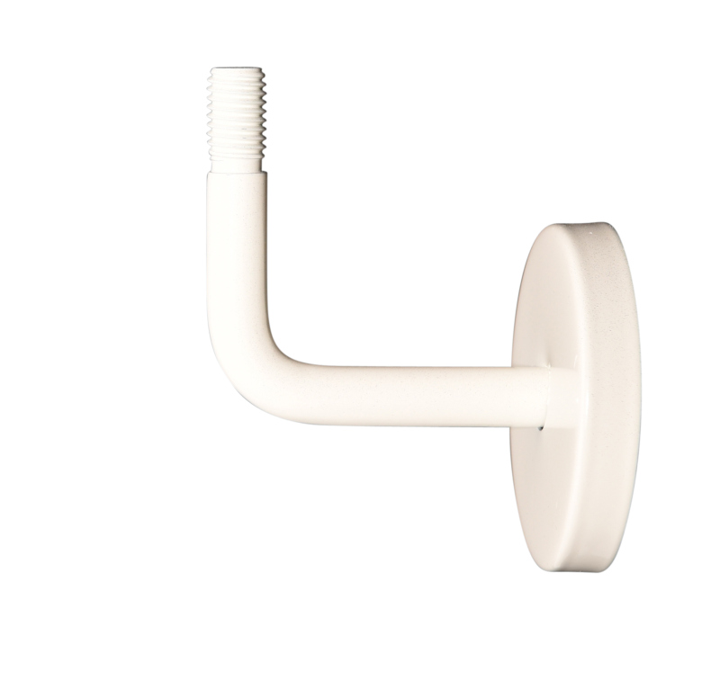 Halter 01 WEISS, inkl. Gewindebohrung
