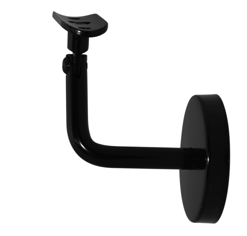 Handlaufhalter-004-RG_schwarz1RgQUQJFCVNFrL Halter 04 SCHWARZ, einstellbare gerundete Halteplatte