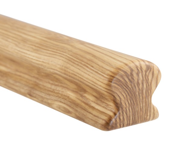 Holzhandlauf Esche - omega, 55 x 50 mm