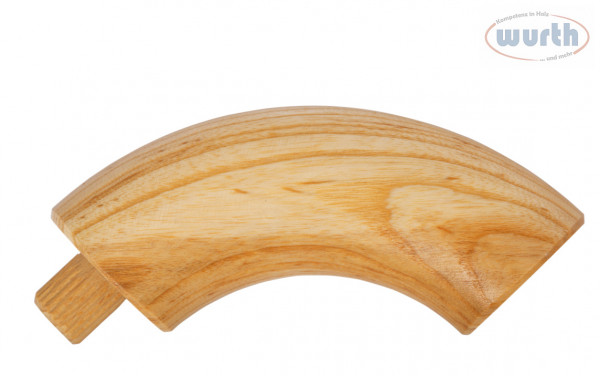 Endbogen 90° - Esche - diverse Durchmesser, für Holzhandlauf rund