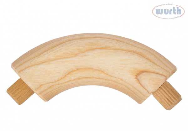 Verbindungsbogen 90° - Esche - diverse Durchmesser, für Holzhandlauf rund