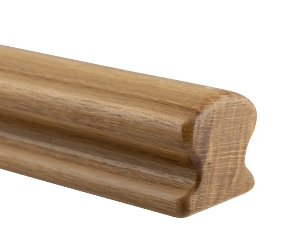Holzhandlauf Eiche - omega, 55 x 50 mm