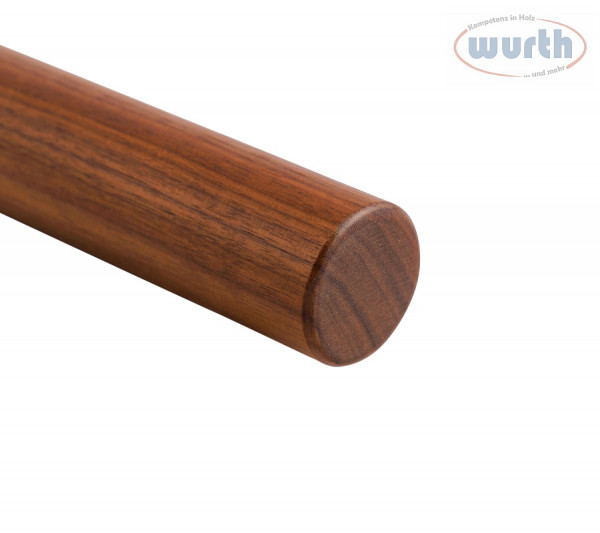 Holzhandlauf Nussbaum - rund, Durchmesser 42 mm
