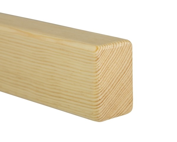 Holzhandlauf Fichte/Tanne - rechteckig, 40 x 60 mm