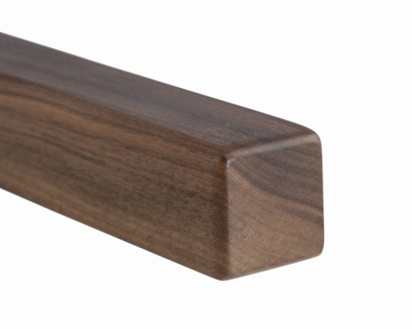 Holzhandlauf Nussbaum - quadratisch, 45 x 45 mm