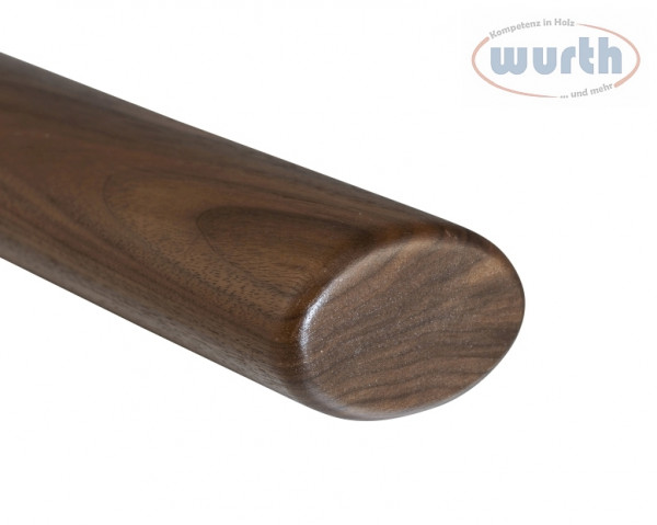 Holzhandlauf Nussbaum - oval, 60 x 40 mm